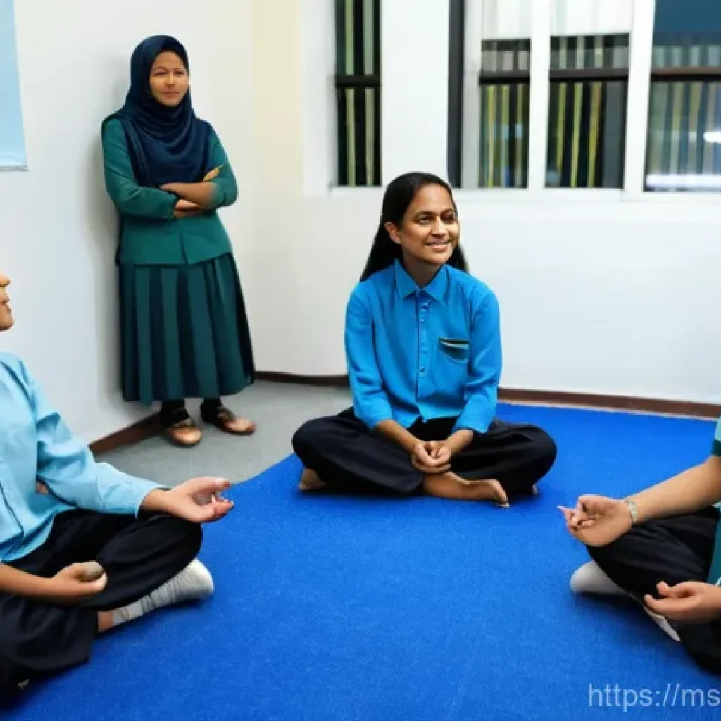 회복적 정의 실천의 사례 중심 교육 - **Restorative Justice Circle in a Malaysian School**
    A group of diverse Malaysian students, alon...
